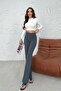 High Waist Shaping / Sculpting Full Stretch Fabric piped Pants 4076 - 5