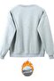 Women's Black Leggings - Gray Sweatshirt Set 2-Piece Combination Oversized Casual Boyfriend Style - 5