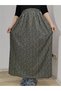 Elastic Waist, Vivid Colorful Patterned Viscose Press Fabric Maxi Length Skirt, Prayer Skirt, Size 36-48 - 4