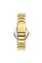Gold Color Women's Wristwatch |   30mm Gold Color Steel Case, Steel Band - 8