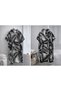 Black and White Poncho Beach Towel-Defoludur - 3