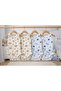 100% Cotton / Patterned / 4-Piece Snap-On Baby Bodysuit / Cotton Baby Undershirt / Baby Snap-On / Organic