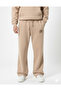 Black Baggy Oversized Men's Tracksuit Set Wide Leg 3 Thread Combed Cotton Minimal Logo Bottom Top - 5