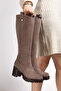 Genuine Leather Women's Winter Suede Boots, Sizes 36 to 41 - 2