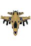 Pull and Drop Metal Mini Fighter Plane 10 cm - Brown (Lisinya) - 3