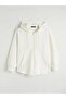 Beige Hooded Soft Touch Women's Zippered Sweatshirt (S6) - 5