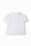 Girl's White Short Sleeve Embroidered Shirt - 4
