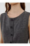Nevavm Women's Knitwear Vest with Oval Collar - 5
