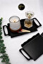 3-Piece Serving Tray Set – Modern Decorative Presentation Tray |   Kitchen, Living Room & Coffee Presentation - 3