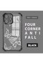 Redmi 12 4g Compatible Transparent Four-Corner Silicone Cover Glossy Edge Case Butterfly Pattern