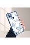 Realme C21 Compatible Transparent Four-Corner Silicone Cover Glossy Edge Case Butterfly Pattern - 4