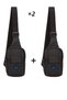 Black Unisex Crossbody Waist Bag with Phone Compartment Chest Travel Daily Bodybag Freebag Slingbag