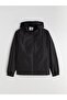Black Standard Fit Hooded Men's Raincoat (S6) - 6