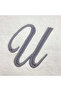 Monogrammed Letter "U" Hand & Bath Towel Silver Thread Cotton Personalised - 2
