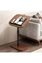 Modern Adjustable Sofa Side Table with Wooden Top, Multi-Purpose Laptop and Coffee Table - 2