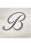 Monogrammed Letter "B" Bath Towel Silver Thread Cotton Personalised Letter - 2