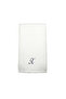 Monogrammed Letter "X" Hand Towel Silver Thread Cotton Personalised Letter