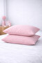 100% Cotton 50X70 cm Solid Color Soft Textured Pillowcase Set of 2 - 2