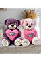 Large Plush Teddy Bear Holding a Heart with Love Written - Romantic Gift - 5