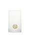Monogrammed Letter "Q" Hand Towel Gold Thread Cotton Personalised Letter