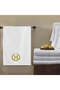 Monogrammed Letter "M" Bath Towel Gold Thread Cotton Personalised Letter - 3