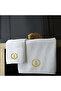 Monogrammed Letter "I" Hand & Bath Towel Gold Thread Cotton Personalised - 3