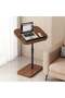 Premium Adjustable Side Table with Wooden Top