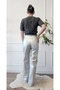 High Waist Metallic Trousers - 3