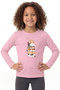 Girl's T-Shirt with Long Sleeves Printed B9