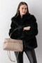 Aira Belt Detailed Soft Leather-Look Large Internal Volume Mink Women's Shoulder and Shoulder Bag - 3