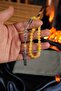 Wrist-Length Special Carved Design İmame Original Drop Amber Prayer Beads (Amber), (Drop Amber Prayer Beads) - 4