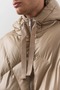 Diamond Belt Bottom Attachment Detailed Hooded Coat - 4