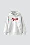 Berserk Guts Printed Oversized Unisex White Hoodie - 2