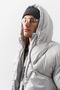 Diamond Belt Bottom Attachment Detailed Hooded Coat - 2