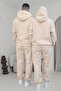 Basic Oversized Hooded Tracksuit Set Special for Couples - 3
