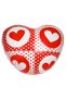 Red Polka Dot Patchwork Inflatable Heart 60cm
