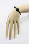 Mineli Metal Turquoise Hamse Fatma Ana Hand Evil Eye Bead Adjustable Bracelet with Lift Mechanism - 3