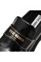 File-Away Women's Black Box Leather Loafers - 2
