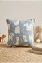 Puppy Love – Puppy-Themed, Filled, Honeycomb-Textured Children's Throw Pillow (32X32 cm)