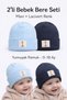 Children's Baby Beanie Winter Set of 2 6 Months-24 Months