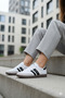 India I Men's Women's Unisex Sneaker Casual Sports Shoes White / Black - 4