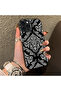 غطاء هاتف من السيليكون ذو حافة صلبة ومضاد للسقوط، متوافق مع هاتف iPhone 16 Pro Max، بنمط شبكي