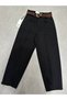 Women's Black High Waist Stretch Fabric Baggy Fit Jean Black - 4