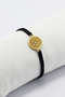 Metal Gold Flower of Life Adjustable Elevating Bracelet
