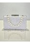 Special Design Color Crinkled Stone Satin Chain Handle Women's Evening Dress Bag Wedding Engagement Graduation - 7
