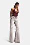 Women's Stone Denim Color 4s6-158 MRY Flare Fit Comfort Fabric Inseam 83cm Denim Jean - 6