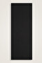 Chain Pattern Jacquard Plain Black Cotton Silk Shawl 70X210 - 2