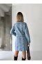 Lazer Yirtik Short Denim Dress - 5