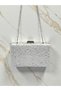 Special Design Ecru Color Wrinkled Stone Satin Chain Handle Women's Evening Dress Bag Wedding Engagement Graduation - 5