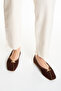 Women's Suede Blunt-Toe Ballerinas with Accessories - 6